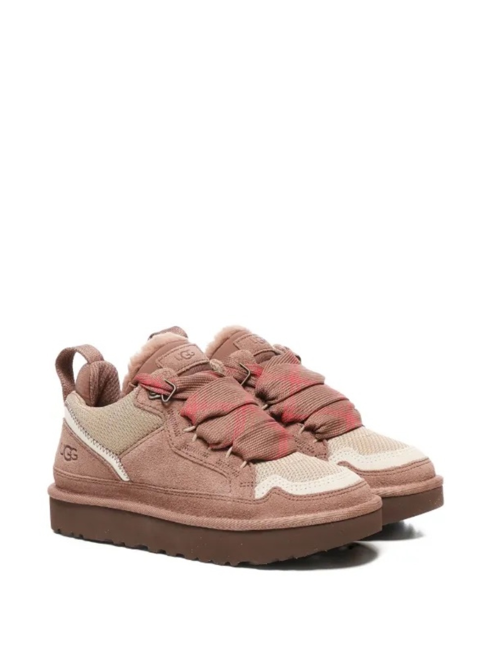 UGG ribbon-lace leather sneakers